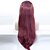 cheap Synthetic Wigs-Synthetic Lace Front Wig Straight Straight Lace Front Wig Long Black / Red Synthetic Hair Women&#039;s Ombre Hair Dark Roots Natural Hairline Red / African American Wig