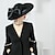 זול כובע מסיבות-כובעי מסיבת חתונה לנשים אלגנטיים בסגנון נשי קלאסי כובעי משי צמר כובעי ראש למסיבת תה כיסוי ראש ליום נשים