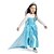 cheap Movie &amp; TV Theme Costumes-Princess Fairytale Cosplay Costume Movie Cosplay Vacation Dress Blue Dress Christmas Halloween New Year Chiffon