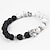 billige Trendy smykker-Dame Onyks Perlearmbånd Armbånd Yin Yang Natur Stein Armbånd Smykker Svart Til Fest Gave