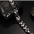 abordables Bracelet Homme-Chaînes Bracelets Bracelet Magnétique Homme Acier inoxydable Personnalisé initiale Bracelet Bijoux Noir Forme de Cercle pour Regalos de Navidad Décontracté Quotidien Des sports