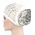abordables Gorros de lana-Sombrero Sombrero flexible Mujer Blanco Negro Azul Piscina Plisado Cortado Color sólido / Algodón / Tejido