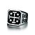 cheap Men&#039;s Rings-Men&#039;s Band Ring Silver Stainless Steel Vintage Rock Daily Casual Jewelry