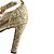 abordables Zapatos de boda-Mujer Tacones Tacón Cuadrado Dedo redondo Boda Fiesta y Noche Cristal Hebilla Lentejuela PU Verano Dorado / Plata