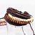 cheap Men&#039;s Bracelets-Men&#039;s Women&#039;s Bead Bracelet Leather Bracelet Rope woven Bohemian Wooden Bracelet Jewelry Coffee For Casual Going out