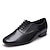 abordables Zapatos de salón y de baile moderno-Hombre Zapatos de Baile Latino Tacones Alto Tacón Bajo Cuero Negro / Interior / EU43