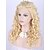 cheap Synthetic Lace Wigs-Synthetic Lace Front Wig Curly Wavy Natural Wave Kinky Curly Lace Front Wig Blonde Medium Length Long Blonde Synthetic Hair Women&#039;s Blonde