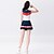 cheap Dance Costumes-Cheerleader Costumes Dance Costumes Skirts Women&#039;s Performance Sleeveless Dropped Polyester