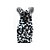 cheap Dog Clothes-Dog Costume Dog Clothes Geometic Black / White Plush Fabric Costume For Spring &amp;  Fall Winter Men&#039;s Women&#039;s Casual / Daily