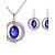 cheap Jewelry Sets-Women&#039;s Crystal Jewelry Set - Crystal, Rhinestone Luxury, Fashion Include Drop Earrings / Necklace Blue For Wedding / Party