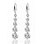 cheap Earrings-Women&#039;s Diamond Cubic Zirconia Long Round Cut Drop Earrings Zircon Earrings Ladies Sweet Elegant Bridal Jewelry Gold / Silver For Wedding Evening Party One-piece Suit
