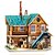 abordables Jeux en Bois-RUOTAI Puzzles 3D Kit de Maquette Maquettes de Bois Niches A Faire Soi-Même En bois 1 pcs Enfant Adulte Garçon Fille Jouet Cadeau