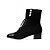cheap Women&#039;s Boots-Women&#039;s Boots Square Toe Imitation Pearl / Split Joint / Hook &amp; Loop Nubuck leather / Leatherette Mid-Calf Boots Riding Boots Fall / Winter Black / Gray