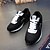 abordables Zapatillas de hombre-Hombre Zapatillas de Atletismo Zapatos Confort Casual Paseo PU Negro / blanco Negro Gris Otoño Primavera / EU40