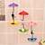 voordelige Badkamergadgets-paraplu muur haak sleutel haar pin houder kleurrijke organisator decor versieren hanger sleutelhanger decoratieve houder muur haak