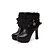 cheap Women&#039;s Boots-Women&#039;s Boots Dress Winter Chunky Heel Round Toe Fashion Boots Nubuck Leatherette Black White Pink
