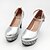 cheap Wedding Shoes-Women&#039;s Heels Chunky Heel Round Toe Wedding Party &amp; Evening Crystal Buckle Sequin PU Summer Gold / Silver