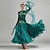 abordables Tenues de danse de salon-Danse de Salon Robes Femme Utilisation Spandex / Tulle / Fibre de Lait Appliques / Cristaux / Stras Manches Longues Taille moyenne Robe