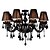 ieftine Design Lanterne-8-lumina 70 cm cristal / reglabilă / candelabru în stil lumânare sticlă negru modern contemporan 110-120v / 220-240v