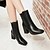 cheap Women&#039;s Boots-Women&#039;s Boots Block Heel Boots Block Heel Square Toe Booties Ankle Boots Casual Minimalism Daily Office &amp; Career Leatherette Solid Colored Winter Red White Black / Mid-Calf Boots / EU41