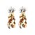 cheap Earrings-Women&#039;s Drop Earrings Jacket Earrings Peacock Ladies Oversized Rhinestone Earrings Jewelry Black / White / Rainbow For Party Club