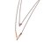 cheap Necklaces-Statement Necklace Multi Strand Necklace For Women&#039;s Synthetic Diamond Party Holiday 18K Gold Plated Zircon Titanium Steel Mother Daughter / Rose Gold Plated