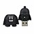 Χαμηλού Κόστους Οδηγοί Φλας USB-2gb μαύρος πολεμιστής usb flash drive cartoon usb 2.0 usb φλας μονάδα δίσκου μνήμης stick δώρο στυλό