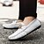 cheap Men&#039;s Slip-ons &amp; Loafers-Men&#039;s Driving Shoes Spring / Fall Casual Loafers &amp; Slip-Ons Leather White / Black / Blue