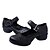 abordables Chaussures de Danse-Femme Baskets de Danse Similicuir Scotch Magique Évidé Talon Bas Chaussures de danse Noir / Blanche / Rouge