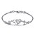cheap Bracelets-Women&#039;s Cubic Zirconia Chain Bracelet - Sterling Silver Heart Ladies Bracelet Jewelry Silver / Purple For Wedding Party