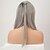 cheap Synthetic Wigs-Synthetic Lace Front Wig Straight Straight Lace Front Wig Long Black / Grey Synthetic Hair Women&#039;s Middle Part Sew in Gray