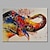 abordables Peintures animaux-Peinture à l&#039;huile Hang-peint Peint à la main - Animaux Moderne Toile