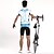 preiswerte Herrenbekleidungs-Sets-SPAKCT Herrn Kurzarm Fahrradtriktot mit Fahrradhosen - Blau/weiß Blau und Schwarz Fahhrad Kleidungs-Sets, UV-resistant