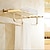 billige Håndklædestænger-Bathroom Accessory Set Polished Brass Include Toilet Paper Holders/Bathroom Shelf/Tower Bar/Toilet Brush Holder Wall Mounted Golden 5pcs