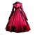 abordables Costumes vintage et anciens-Queen Victoria Gothique Lolita Victoriens Robe Femme Fille Satin Coton Soirée Fête scolaire Japonais Costumes de Cosplay Grandes Tailles Personnalisée Rouge Robe de Soirée Mosaïque Poète Manches