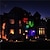 Недорогие Светодиодные прожекторы-уличный хэллоуин светодиодный узор проекционные огни газонное освещение 100-240 в наружное освещение хэллоуин день благодарения 12 светодиодных бусин рождество новый год 1 комплект 12 Вт