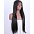 cheap Synthetic Lace Wigs-Synthetic Lace Front Wig Straight Straight Lace Front Wig Medium Length Long Natural Black #1B Synthetic Hair Women&#039;s Black