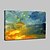 billiga Abstrakta målningar-Hang målad oljemålning HANDMÅLAD - Abstrakt Abstrakt / Moderna Inkludera innerram / Sträckt kanfas