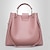 abordables Ensembles de Sacs-Femme Ensembles de Sac faux cuir Ensemble de 3 pcs Achats Fermeture Franges Noir Blanche Rose Claire