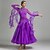 abordables Tenues de danse de salon-Danse de Salon Robes Femme Utilisation Spandex / Tulle / Fibre de Lait Appliques / Cristaux / Stras Manches Longues Taille moyenne Robe