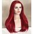 cheap Synthetic Lace Wigs-Synthetic Lace Front Wig Straight Straight Lace Front Wig Long Dark Red Synthetic Hair Women&#039;s Red Uniwigs