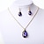 cheap Jewelry Sets-Women&#039;s Drop Earrings Necklace Earrings Jewelry Black / Dark Blue For Wedding Date
