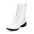 cheap Dance Boots-Women&#039;s Dance Boots Outdoor Boots Split Sole Low Heel Lace-up White Black Red