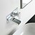 abordables Grifería para lavabos-Baño grifo del fregadero - De Pared / Cascada Cromo Conjunto Central 1 OrificioBath Taps
