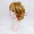 cheap Synthetic Trendy Wigs-Synthetic Wig Curly Curly With Bangs Wig Blonde Short Blonde Synthetic Hair Women&#039;s Side Part Blonde