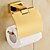 preiswerte Handtuchhalter-Badzubehörset aus poliertem Messing inklusive Toilettenpapierhalter / Badregal / Turmstange / Toilettenbürstenhalter Wandmontage golden 5St