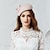 Χαμηλού Κόστους Καπέλα για Πάρτι-Γοητευτικά Καπέλα Καλύμματα Κεφαλής Μαλλί Γάμου Ιπποδρομία Ημέρα της Γυναίκας Κύπελλο Μελβούρνης κοκτέιλ Κομψό Με Καθαρό Χρώμα Ακουστικό Καπέλα