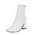 cheap Women&#039;s Boots-Women&#039;s Boots Block Heel Boots Block Heel Square Toe Booties Ankle Boots Casual Minimalism Daily Office &amp; Career Leatherette Solid Colored Winter Red White Black / Mid-Calf Boots / EU41
