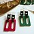 cheap Earrings-Women&#039;s Stud Earrings Drop Earrings Ladies Simple Style Fashion Earrings Jewelry Red / Green For Casual Going out