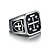 cheap Men&#039;s Rings-Men&#039;s Band Ring Silver Stainless Steel Vintage Rock Daily Casual Jewelry